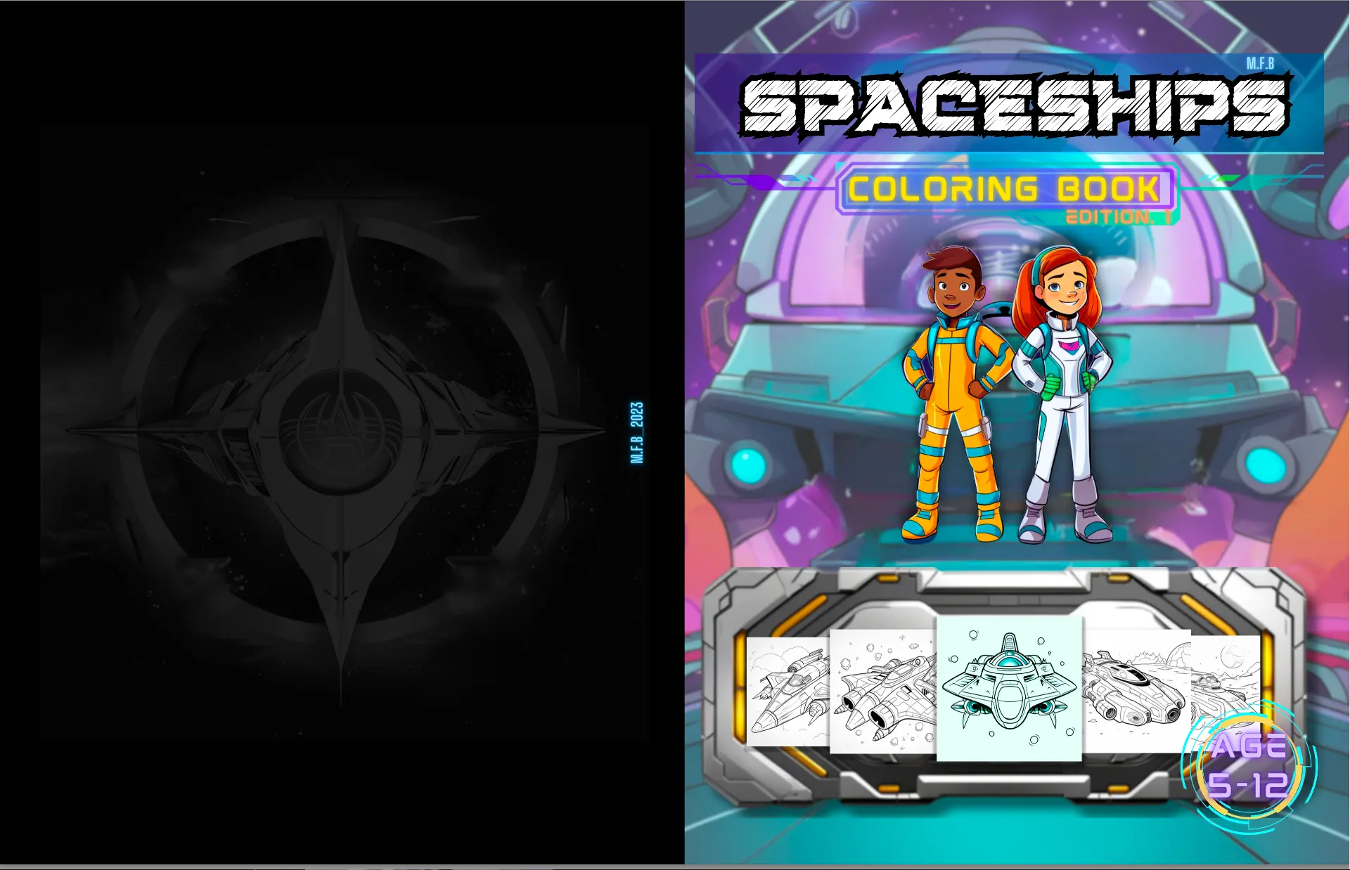 Spaceships Coloring Book
