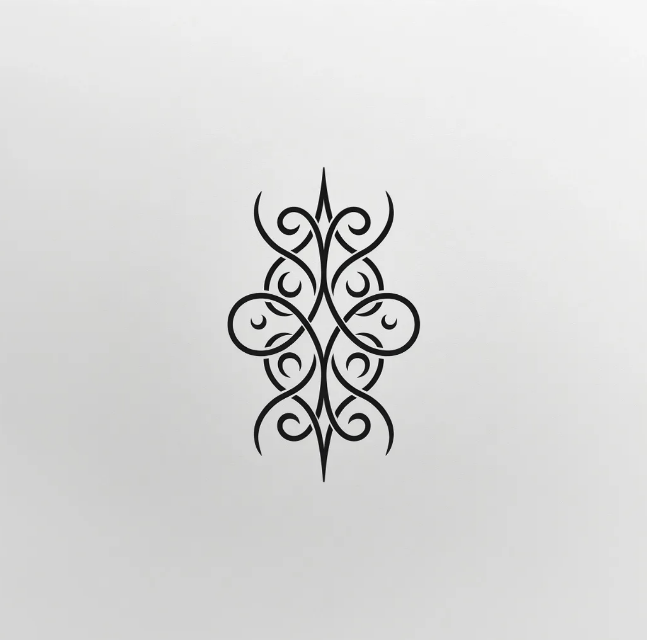 Ornamental Flourish Vertical