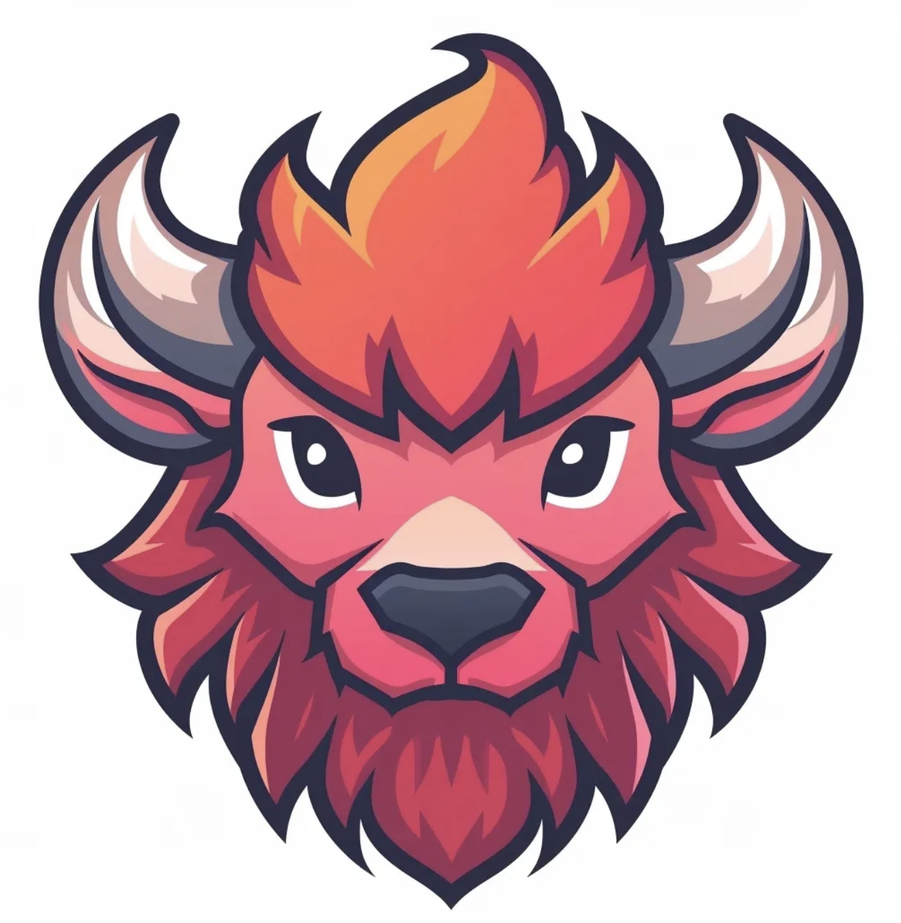 Flame Bull Mascot