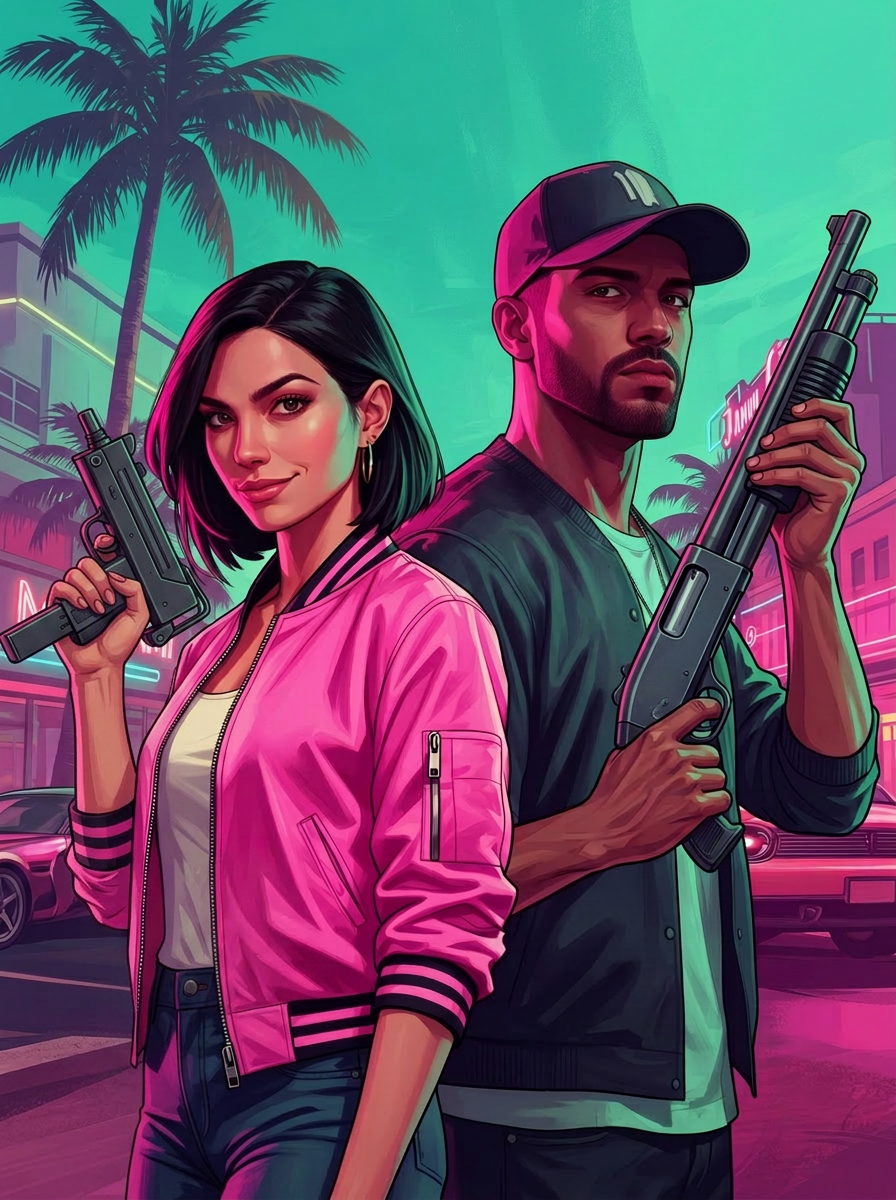 Mara and Cruz — the outlaws of Neon Coast